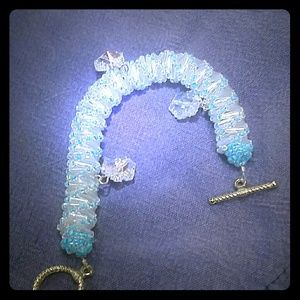 Intricate Dutch spiral snowflake winter bracelet